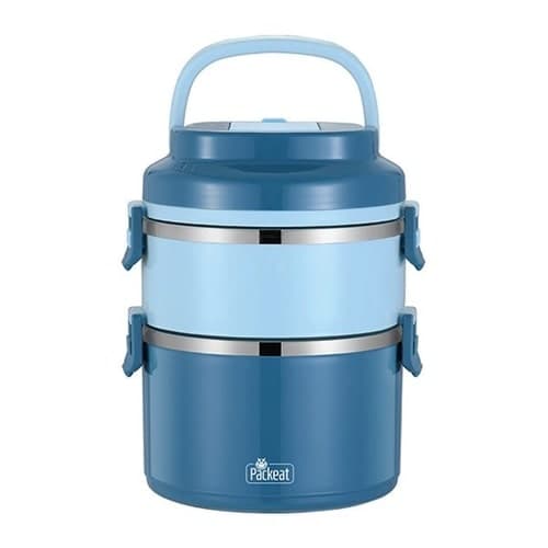 Lunch Box קופסת אוכל כפולה נירוסטה חםקר מבית המותג Pack&eat