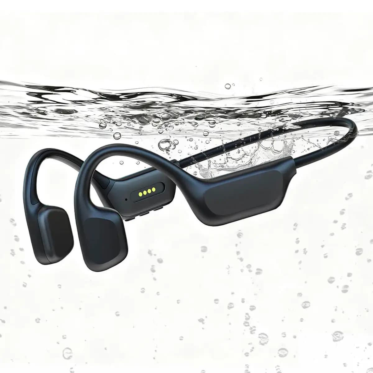 אוזניות שחייה OPEN SWIM IP68 בהולכת עצם – 32GB, שומעים בלי לחסום את האוזן