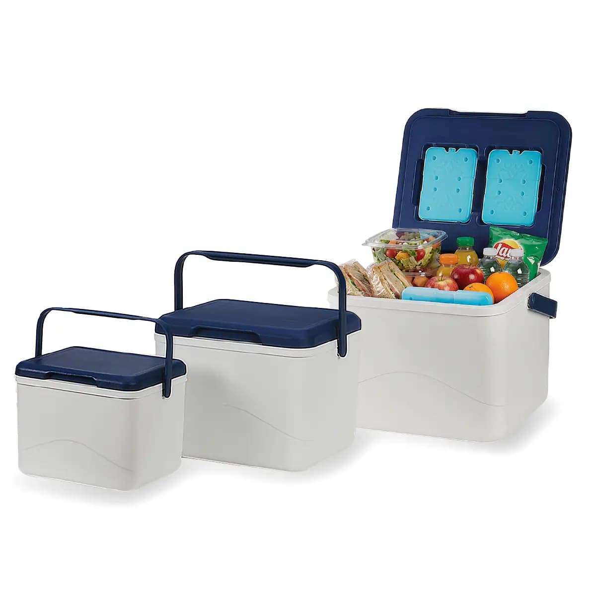 סט 3 צידניות קשיחות FLEXI – 5L + 12L + 24L עם קרחונים