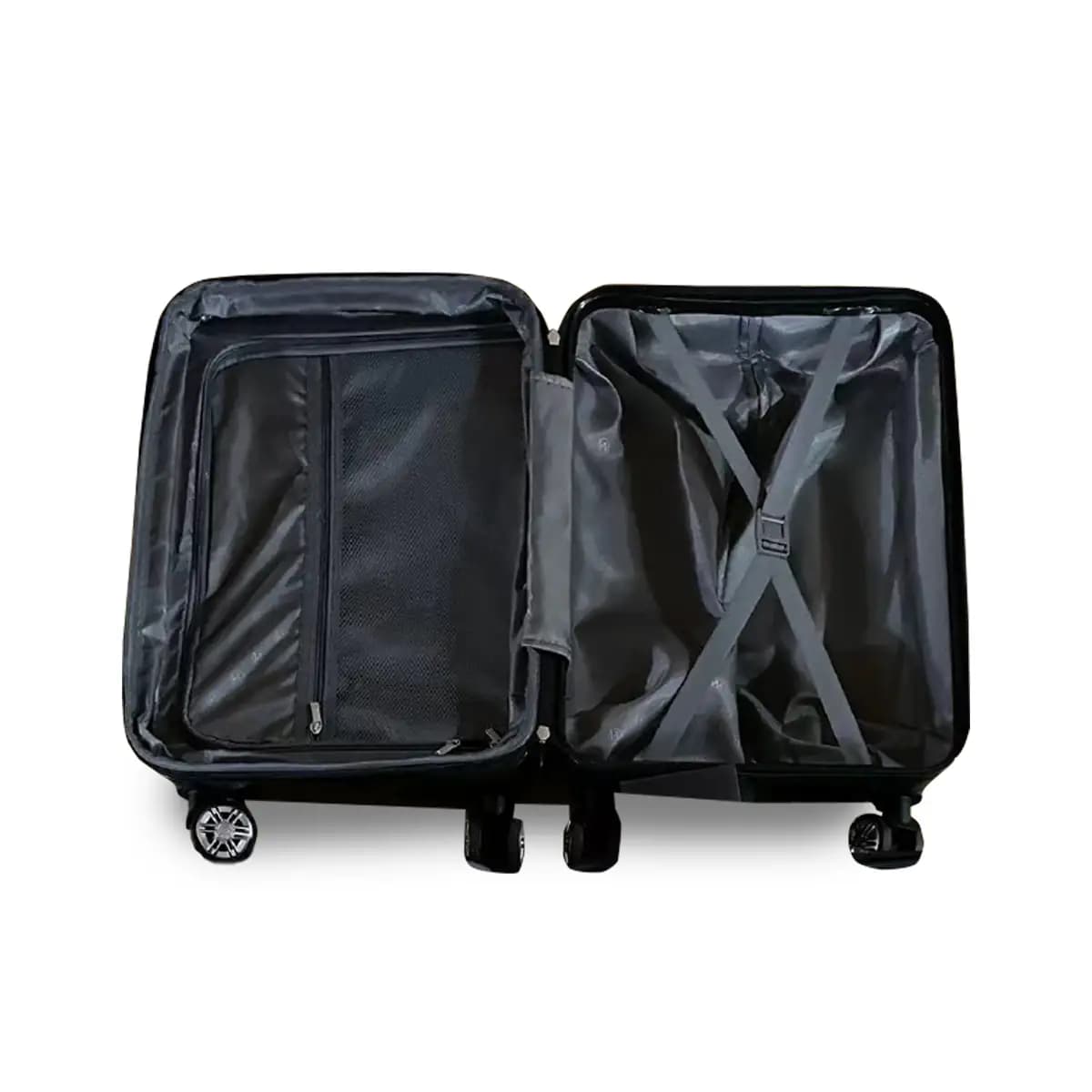 סט 3 מזוודות קשיחות Wolman 20+24+28" – מעטפת PC, מנעול TSA, גלגלים 360°